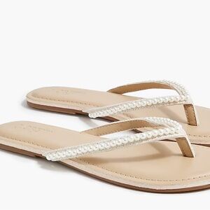 J Crew Pearl easy summer flip-flops